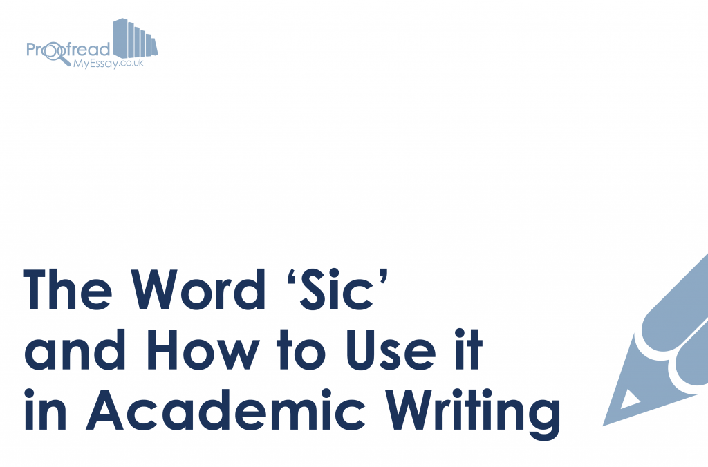 How to Use the Word Sic