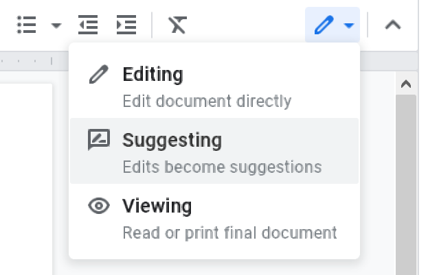 The "Suggest Edits" feature.