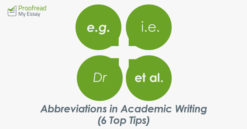 Abbreviations in Academic Writing