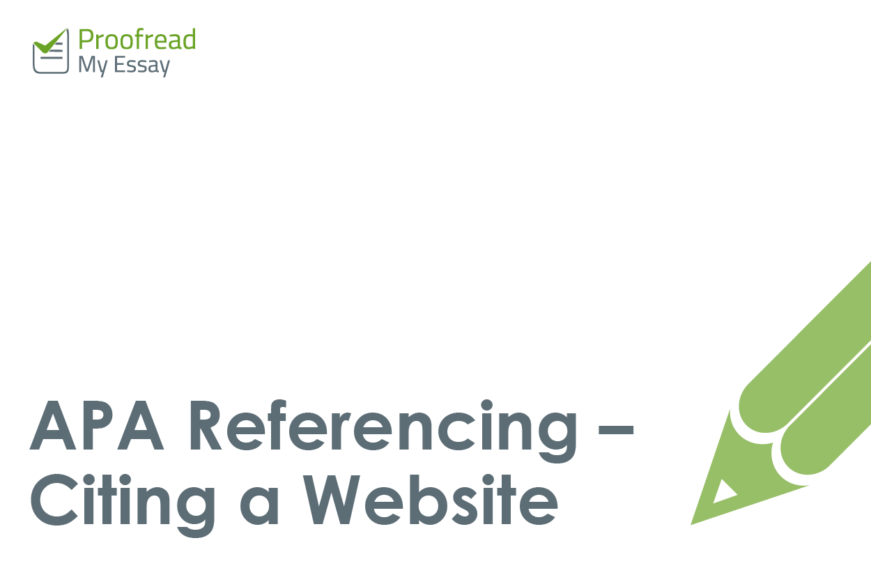 Apa referencing website online