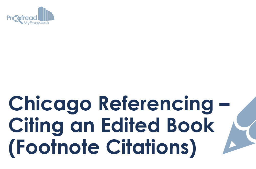 Chicago Footnote Citations (Edited Book)