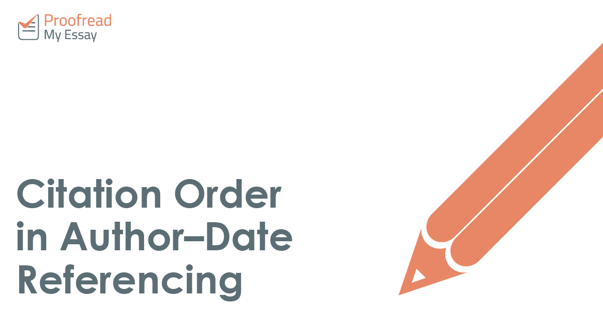 Citation Order in Author–Date Referencing