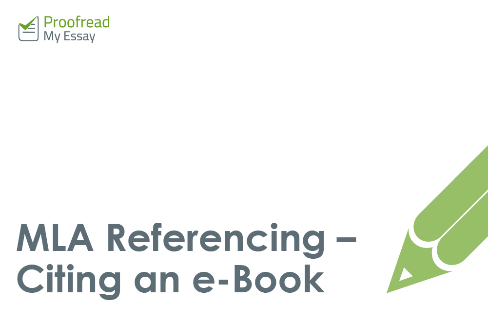 MLA Referencing - Citing an e-Book