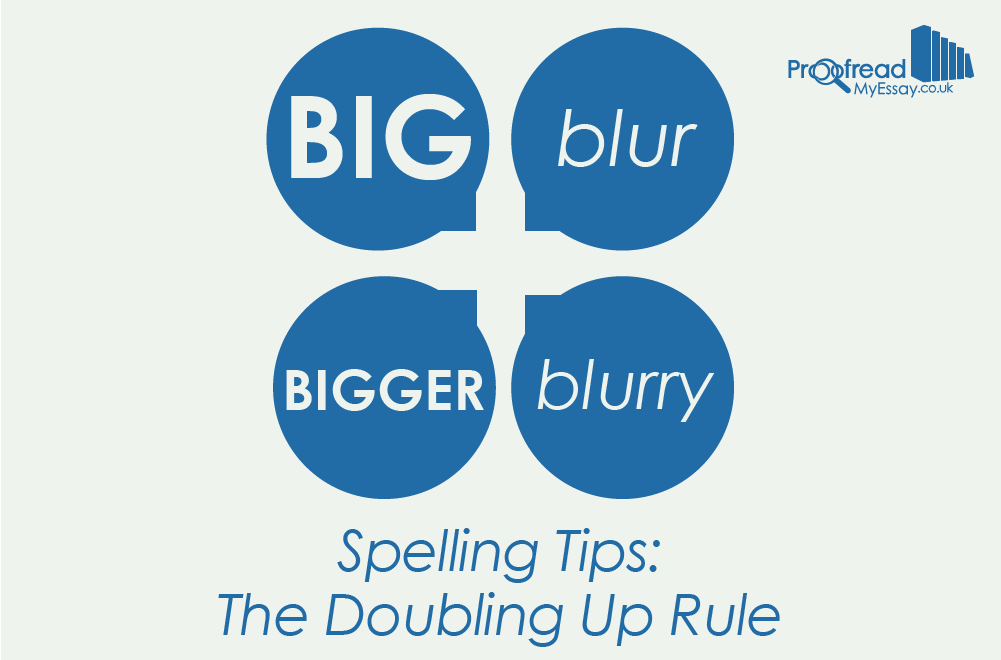 Spelling Tips - The Doubling Up Rule