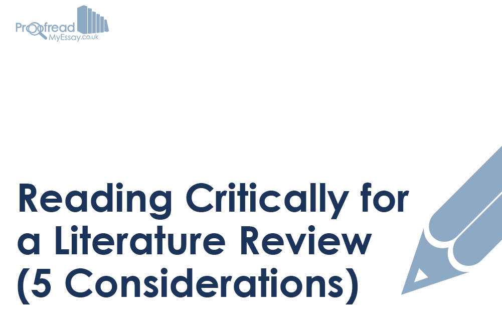 Where to start a critical literature review - critical reading