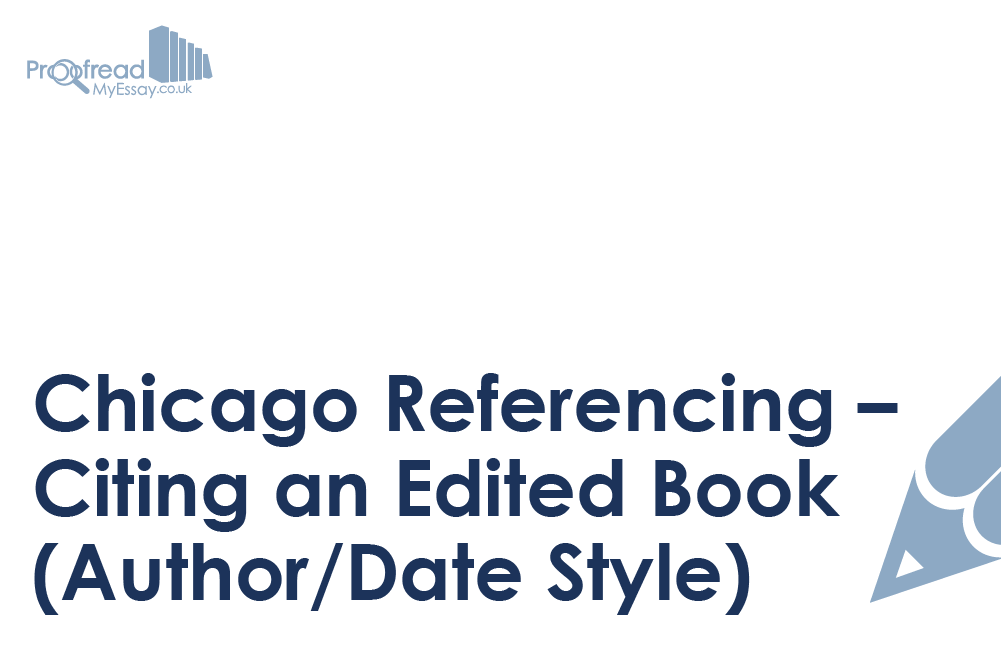 Chicago Author/Date Referencing - Edited Book