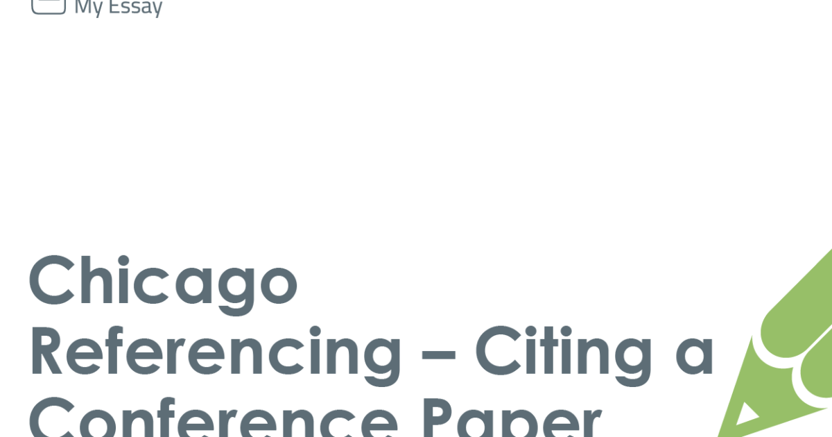 citing conference presentation chicago