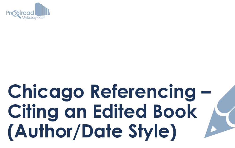 Chicago Referencing Citing an Edited Book (AuthorDate Style)