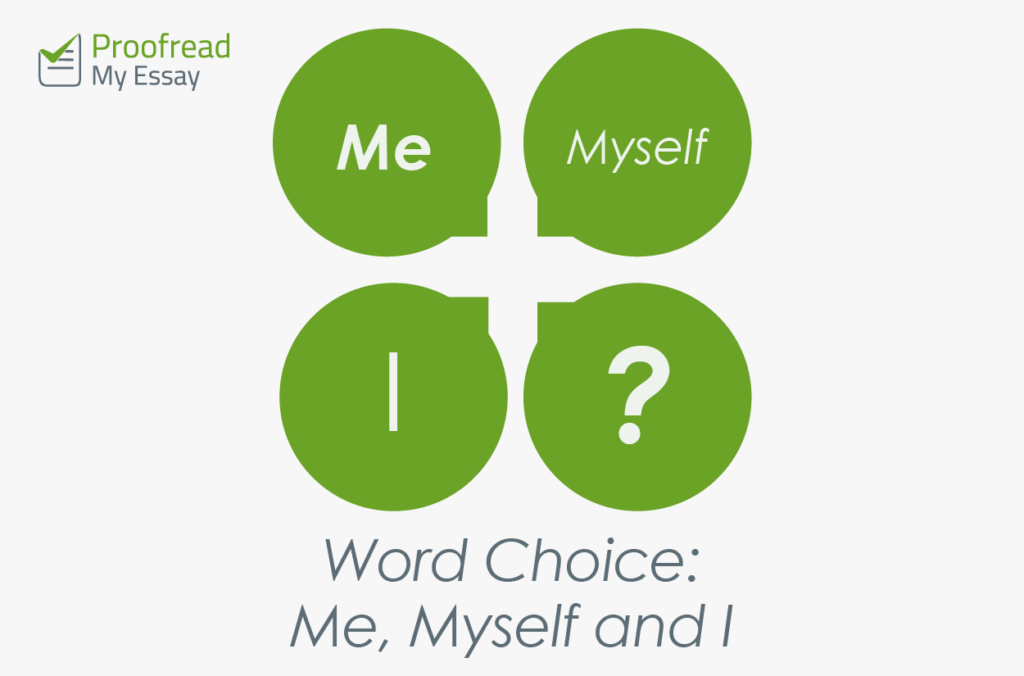 Word Choice - Me, Myself and I