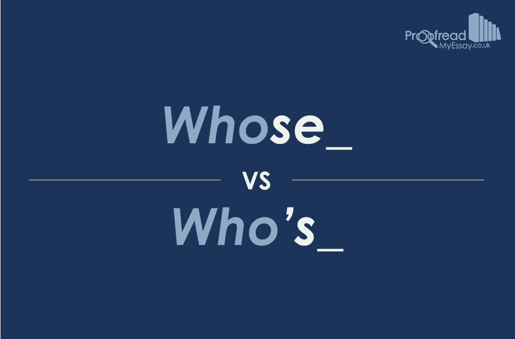 Whose v Who's