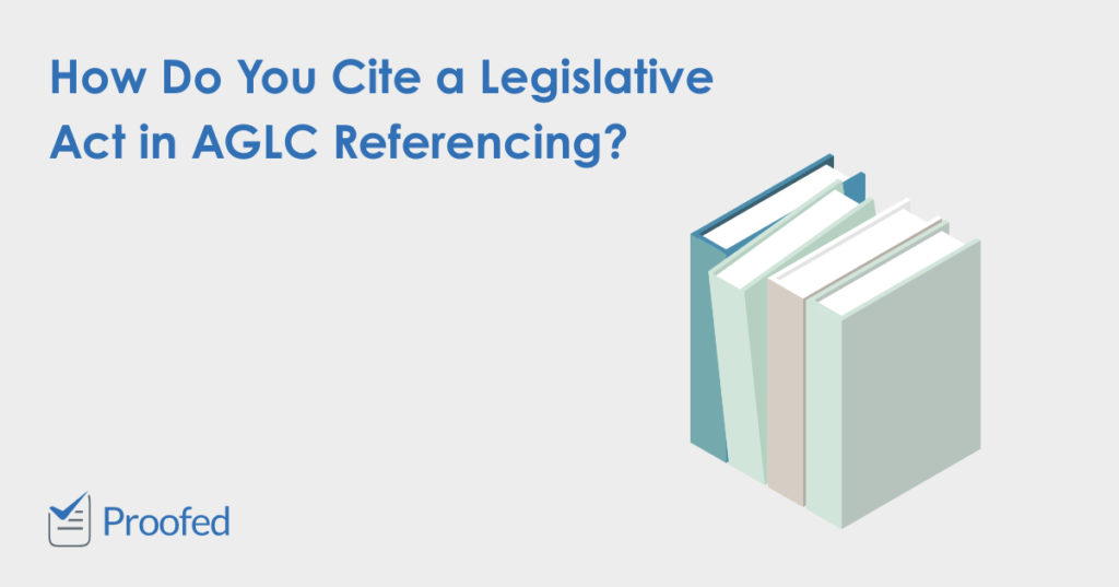 Citing Legislation with AGLC Referencing