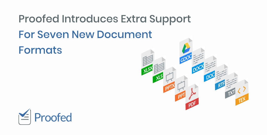 Proofed Introduces Extra Support For Seven New Document Formats