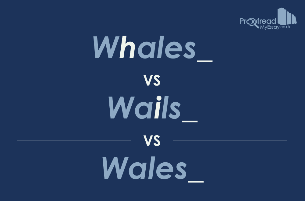 Word Choice - Whales, Wails or Wales