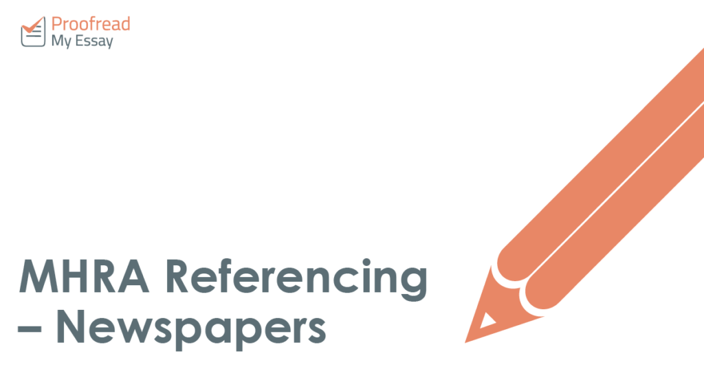 MHRA Referencing – Newspapers