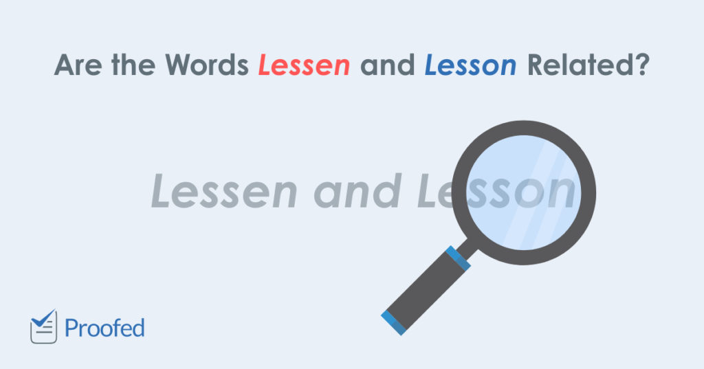 Lessen vs. Lesson