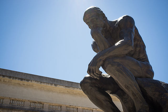 Despite what this statue suggests, most philosophers don't work in the nude. (Photo: Drflet/wikimedia)