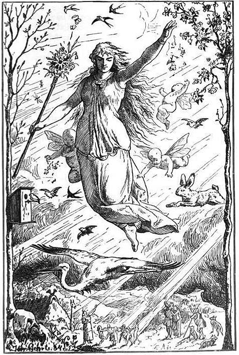 Ēostre making an entrance.