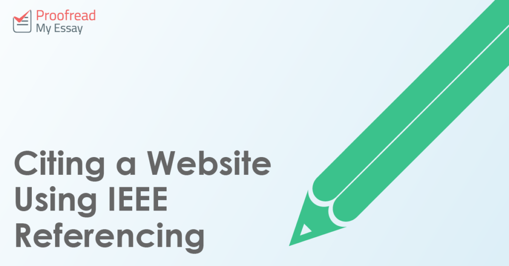 Citing a Website Using IEEE Referencing
