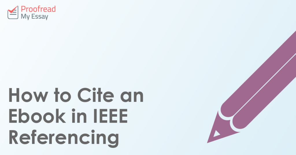 How to Cite an Ebook in IEEE Referencing