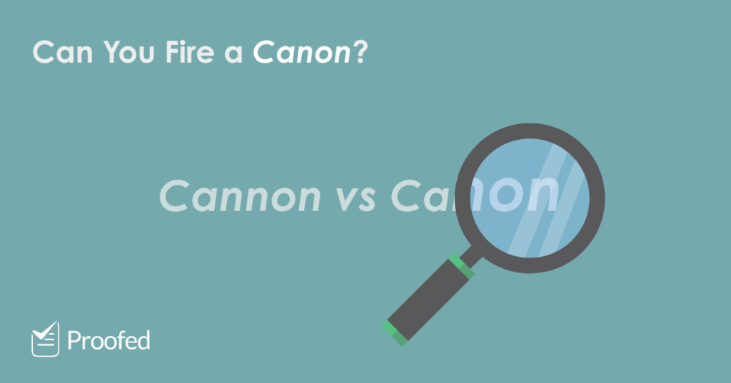 Word Choice Cannon vs. Canon
