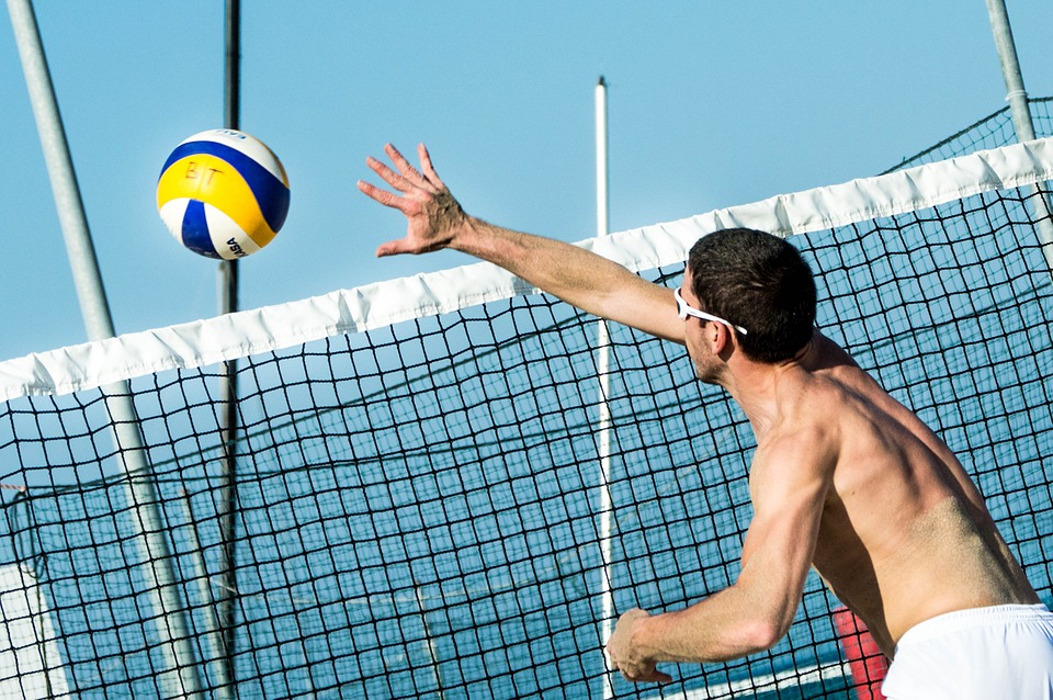 This is the only time of year that beach volleyball makes sense.