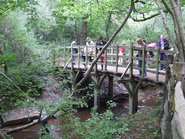 Pooh-sticks in action.