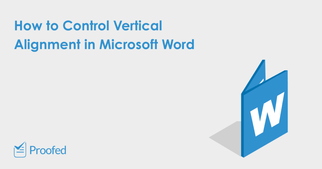Microsoft Word Tips How to Control Vertical Alignment