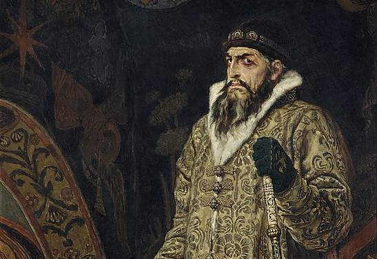 The first Tsar of Russia was Ivan the Terrible, here pictured giving his portrait artist the side-eye.
