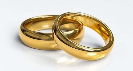 Two wedding rings.