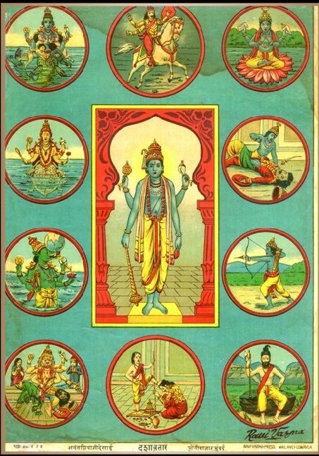 Vishnu and his avatars.