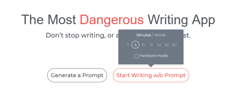 The Most Dangerous Writing App