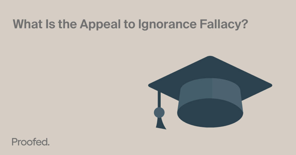 How to Avoid the Appeal to Ignorance in Academic Writing
