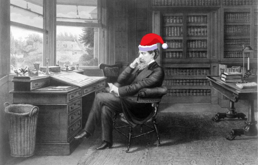 Dickens thinking about Christmas ghosts, as always.