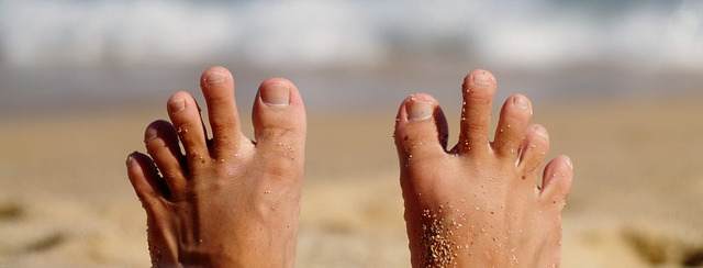 Human toes.