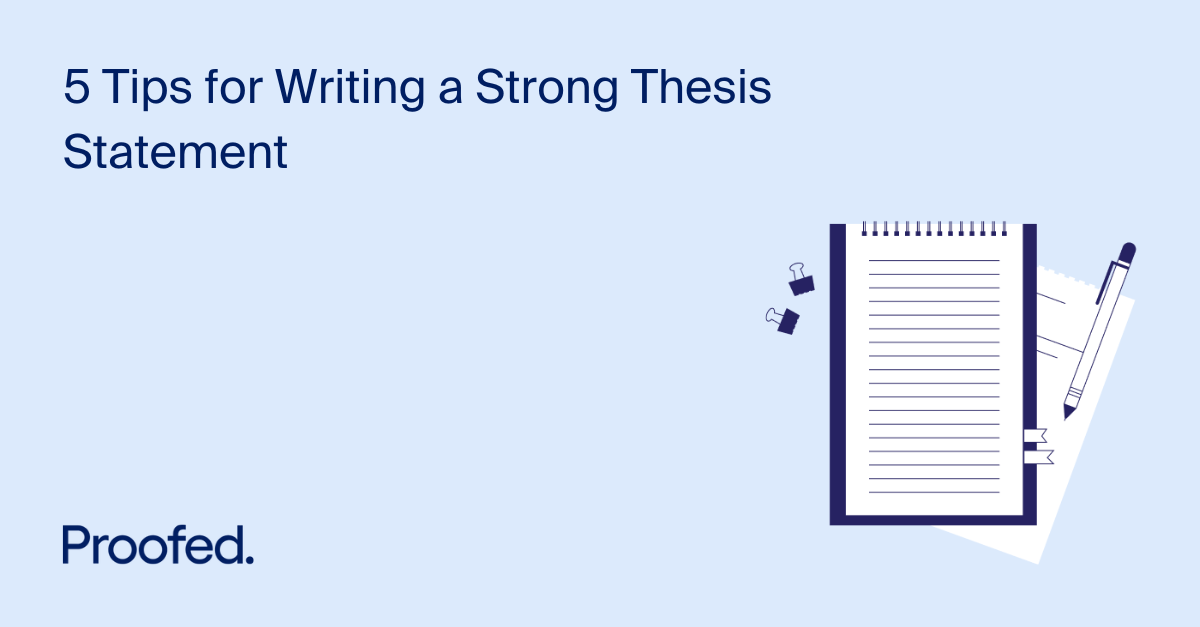 making a strong thesis