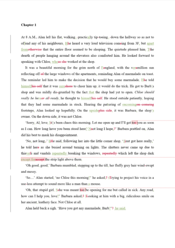 Manuscript Proofreading Example (After Editing)