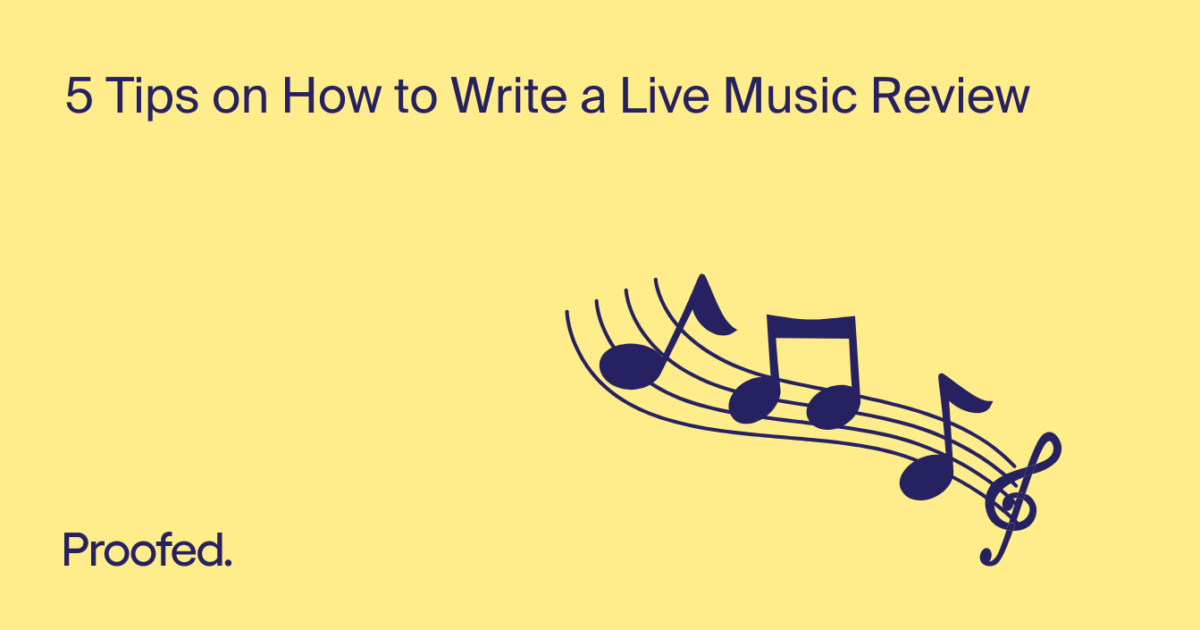how to write a music review