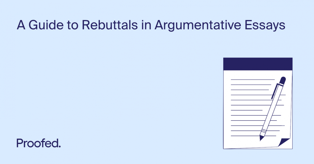 rebuttal argument essay topics