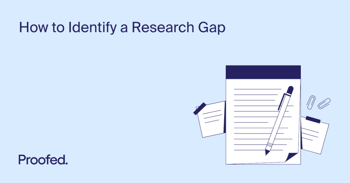 how to write identification of research gaps