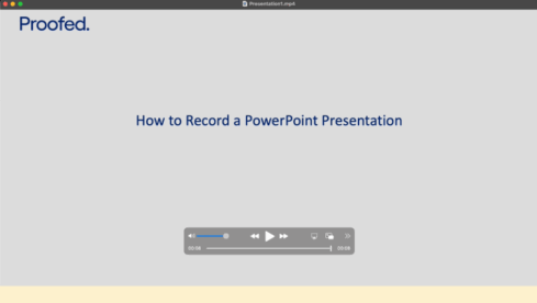 How to Add Video and Record a PowerPoint Presentation - Proofed