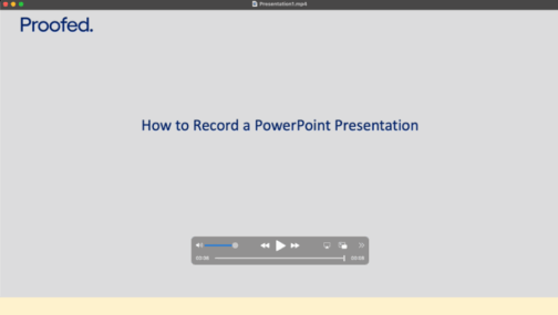 How to Add Video and Record a PowerPoint Presentation - Proofed