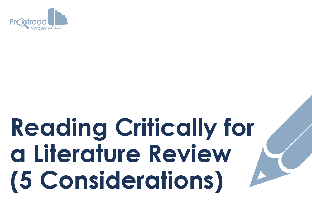 Reading Critically for a Literature Review
