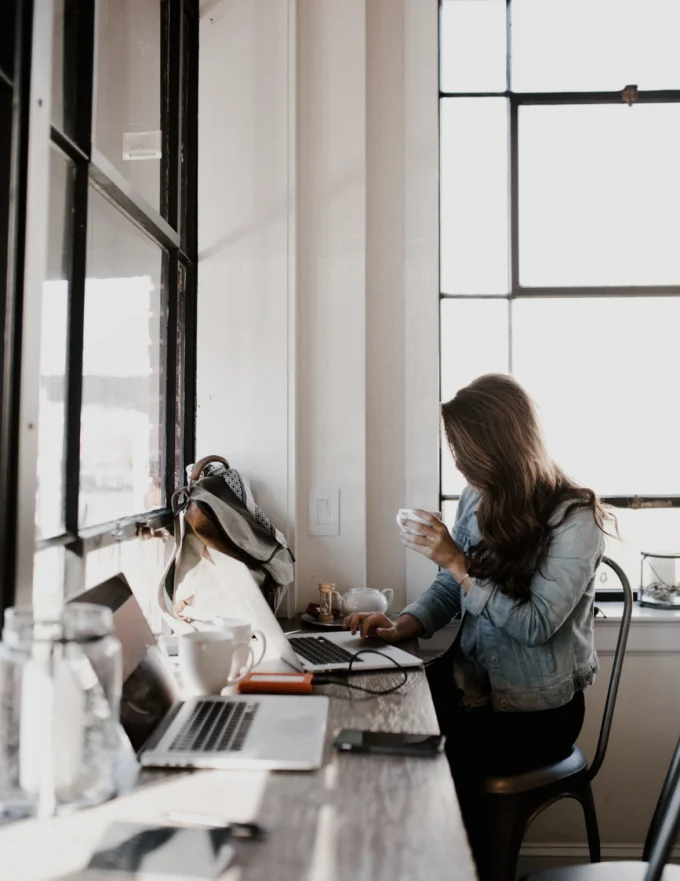 editor working at desk